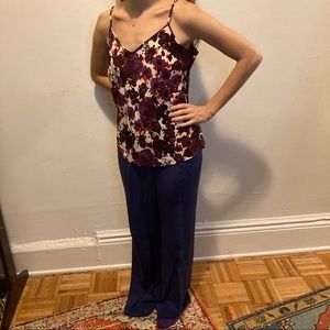 Escada Navy Blue Trouser Pants 42